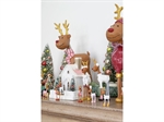 Medusa mini Rudolf og stor Rudolf på hylde med juletræer - Fransenhome